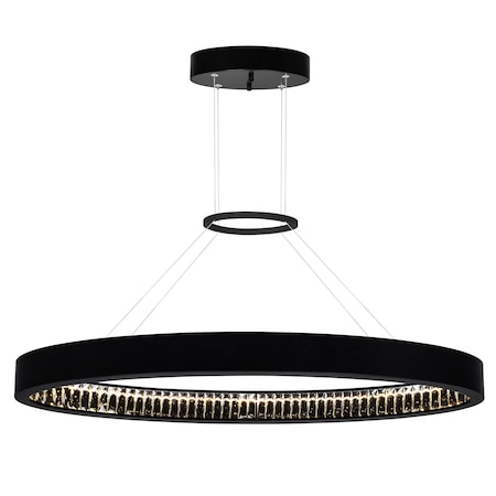 Cwi Lighting Rosalina LED Chandelier With Matte Black Finish 1040P42-101-O